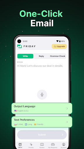 Friday: AI E-mail Assistant ekran görüntüsü