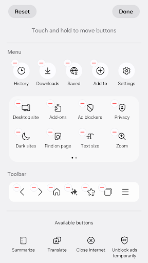 Samsung Internet Browser ekran görüntüsü