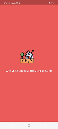 AFET VE ACİL DURUM SÖZLÜĞÜ ekran görüntüsü