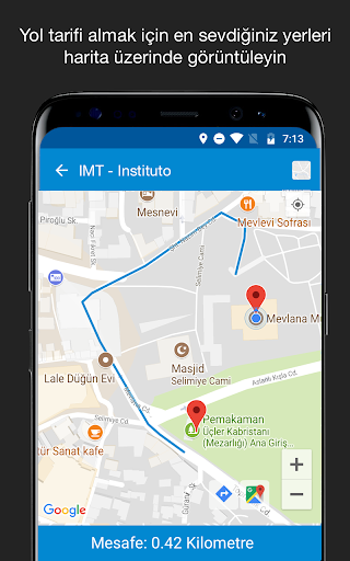 GPS konumunu kaydet ekran görüntüsü