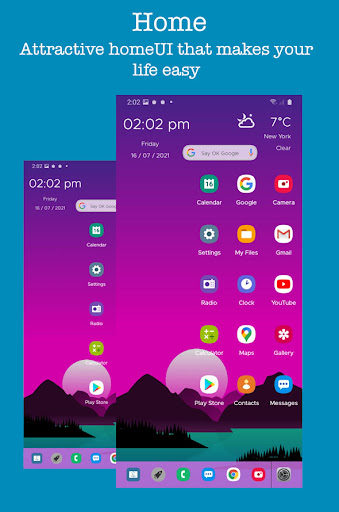 Mac OS Style Launcher -Desktop ekran görüntüsü
