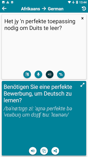 Afrikaans - German ekran görüntüsü