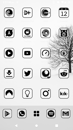 Monoic SQ Black Icon Pack ekran görüntüsü
