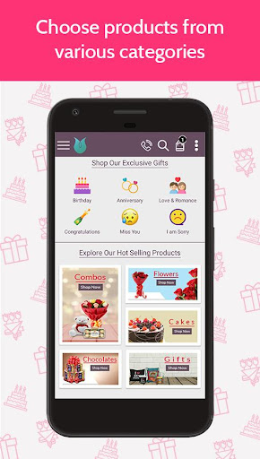 Flowers Cakes Online App ekran görüntüsü