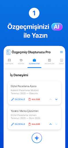 CV Hazırlama Pro: AI ile ekran görüntüsü