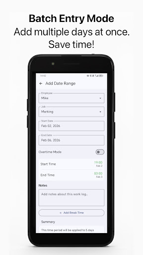 WorkLog - Hours Tracker ekran görüntüsü