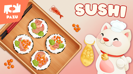 Sushi Maker Kids Cooking Games ekran görüntüsü