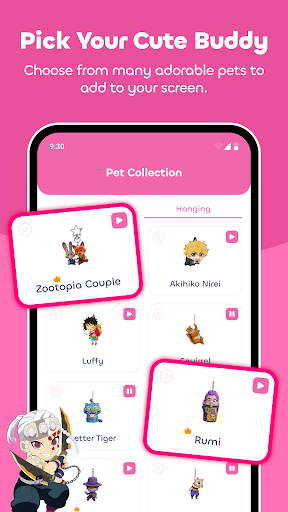 Barpie: Status Bar, Notch Pets ekran görüntüsü