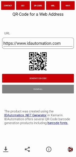 QR-Code Contact Info Generator ekran görüntüsü