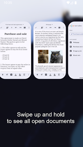 Text Editor ekran görüntüsü