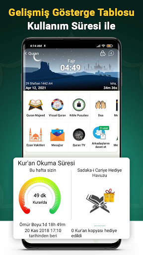 Kur'an Majeed - Ezan ve Kıble ekran görüntüsü