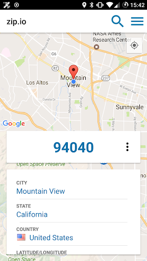 Zip Code ekran görüntüsü