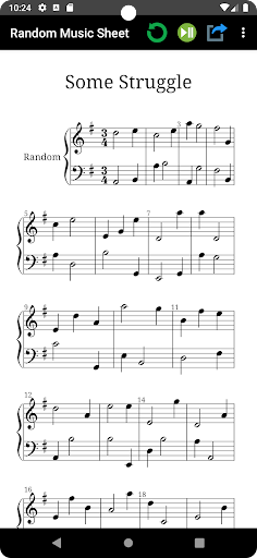 Random Music Sheet ekran görüntüsü