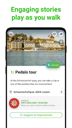 Lucerne Tour Guide:SmartGuide ekran görüntüsü