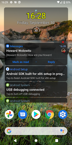 Notification Widget ekran görüntüsü