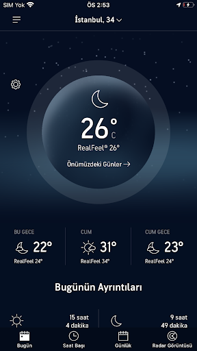 AccuWeather Hava Durumu ekran görüntüsü