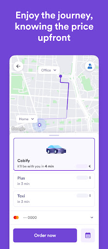 Cabify ekran görüntüsü