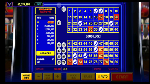 Vegas Keno ekran görüntüsü
