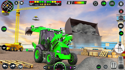jcb ekskavatör- 3d kamyon oyun ekran görüntüsü