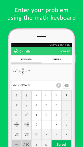 Cymath - Math Problem Solver ekran görüntüsü