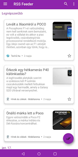 RSS Feeder ekran görüntüsü