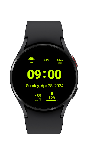 Slicky Clock Digital Watchface ekran görüntüsü