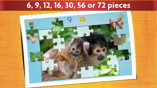 Puzzle Game with Baby Animals ekran görüntüsü