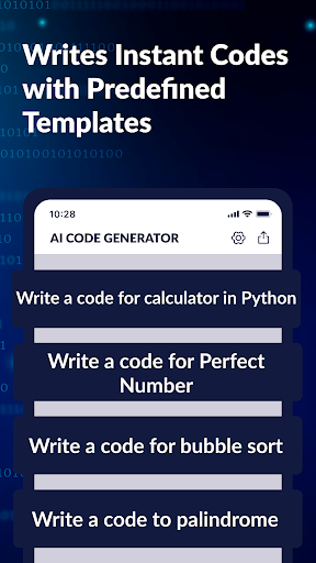 AI Code Generator, Code Writer ekran görüntüsü