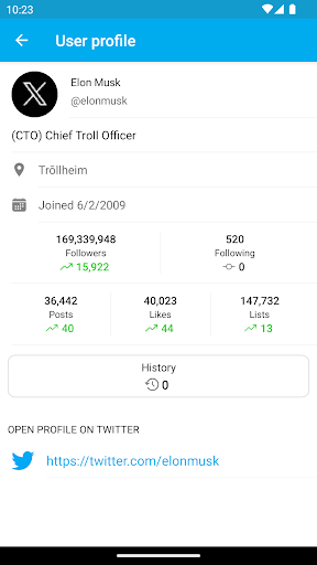 Followers Analyzer for Twitter ekran görüntüsü