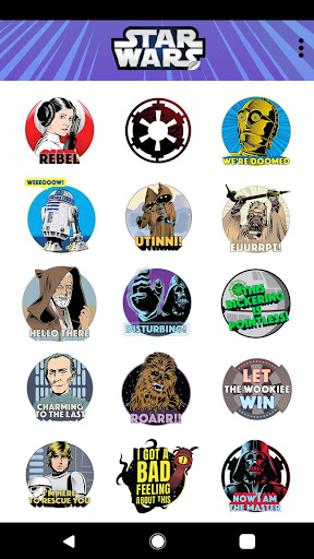 Star Wars Stickers: 40th Anniv ekran görüntüsü