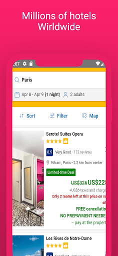 Booking Hotel, Motel & Hostel ekran görüntüsü