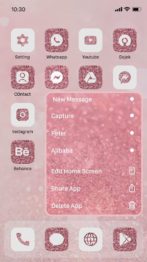 Wow Rose Glitter Icon Pack ekran görüntüsü