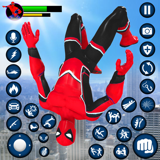 Spider Rope Hero Street Rescue