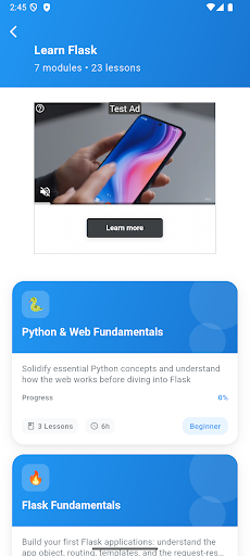 Learn Flask ekran görüntüsü