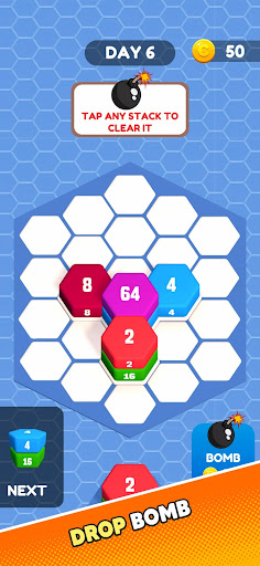 Hexa Sort: 2048 Challenge ekran görüntüsü