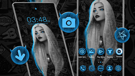 Blue Eye Girl Theme ekran görüntüsü
