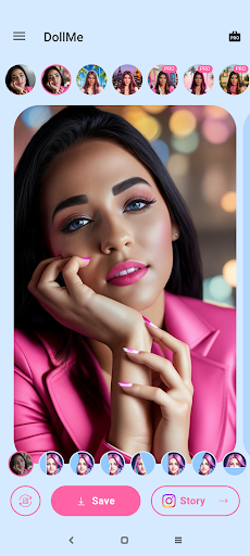 DollMe - Selfie generator ekran görüntüsü