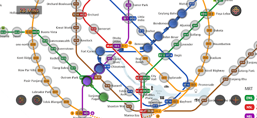 Singapore MRT Map Route (Pro) ekran görüntüsü