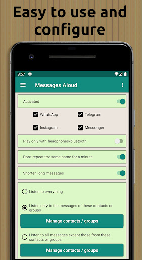 Text-to-Speech Message Reader ekran görüntüsü