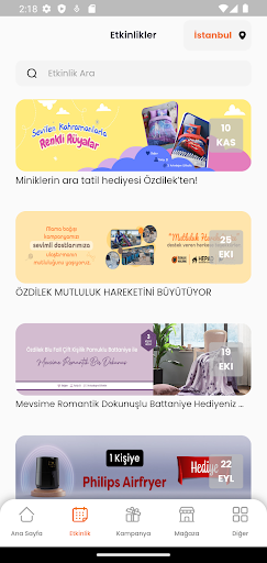 Özdilek AVM ekran görüntüsü
