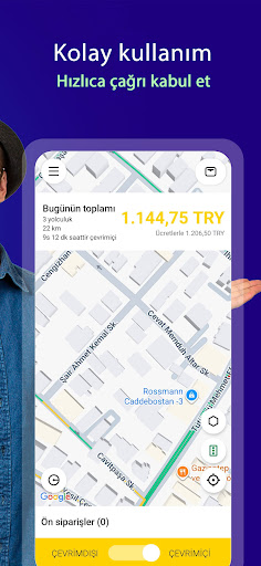 Taksicim Sürücü ekran görüntüsü