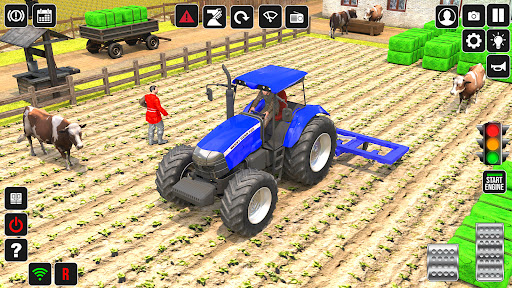 Village Tractor Farming Game ekran görüntüsü