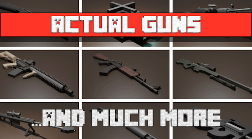 Gun Mod for Minecraft PE ekran görüntüsü