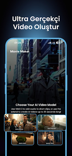 Yapay Zeka Video - Vimo AI ekran görüntüsü