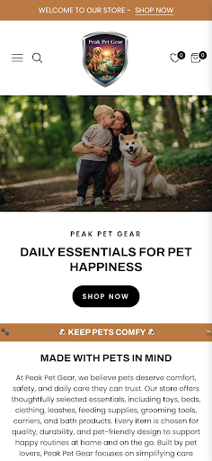Peak Pet Gear ekran görüntüsü