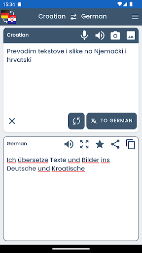 German Croatian Translator ekran görüntüsü