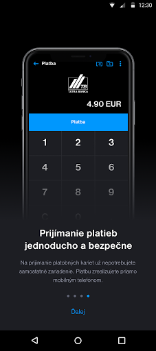 Tatra banka POS ekran görüntüsü