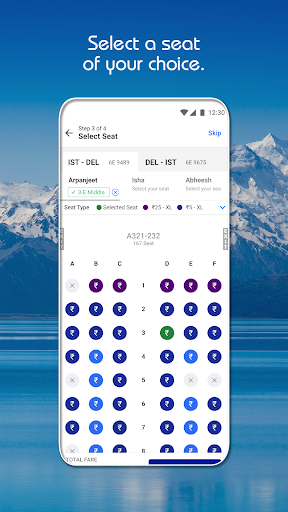 IndiGo Flight Ticket Booking ekran görüntüsü