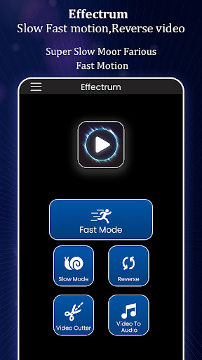 Slow,Fast, Reverse Video Maker ekran görüntüsü
