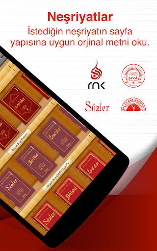 Risale-i Nur Kütüphanesi ekran görüntüsü